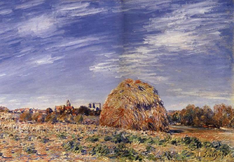 Alfred Sisley Meule sur les bords du Loing France oil painting art